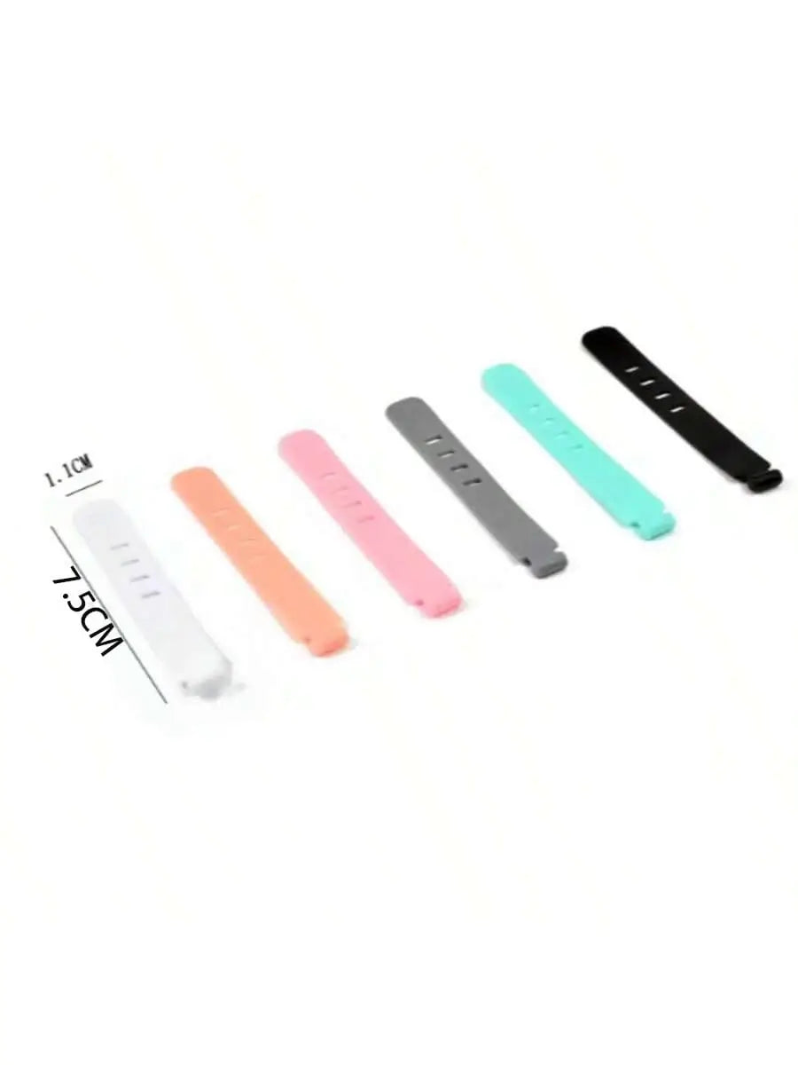 12 ربطات كابلات سيليكون بأربع فتحات