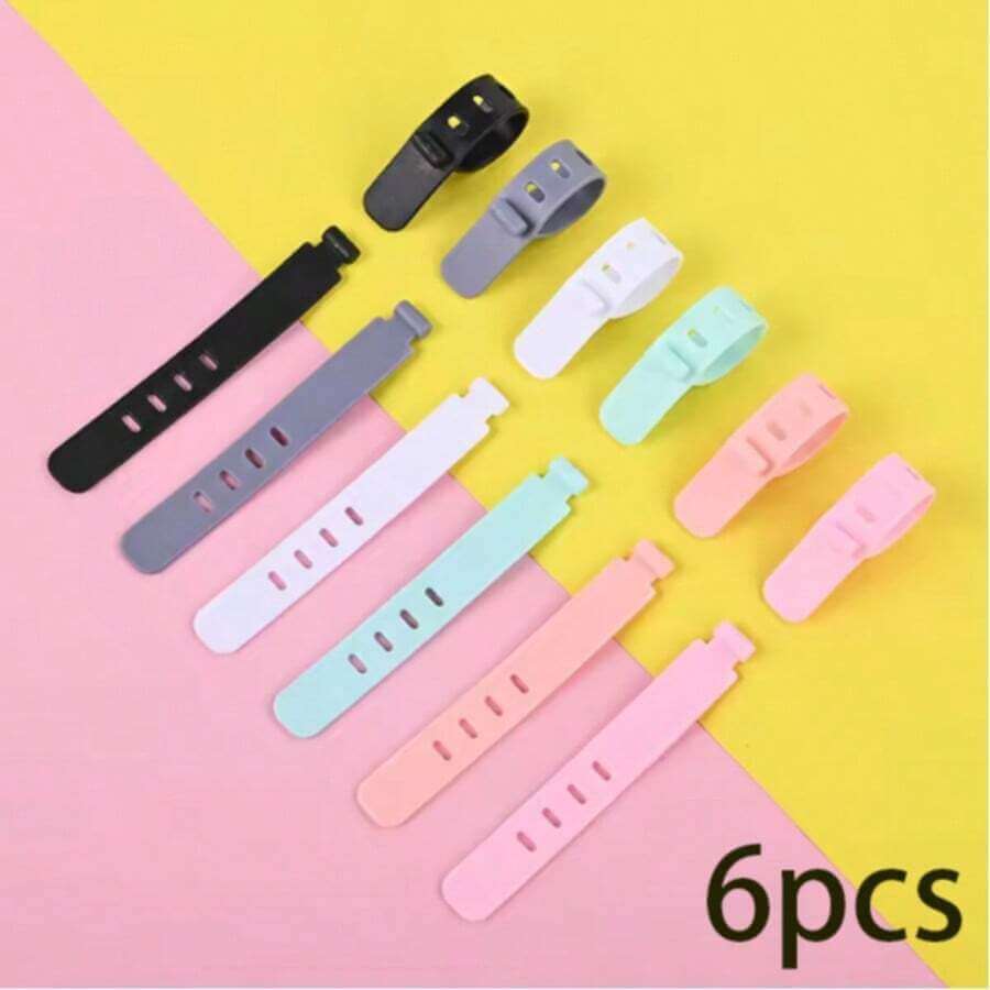 12 ربطات كابلات سيليكون بأربع فتحات