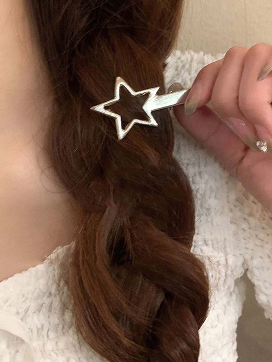 مجموعه مشابك شعر معدنيه علي اشكال مختلفه 24قطعه