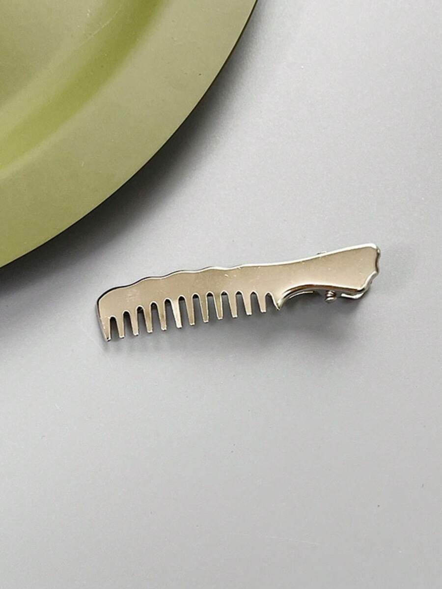 مجموعه مشابك شعر معدنيه علي اشكال مختلفه 24قطعه