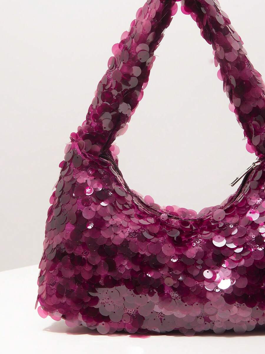 حقيبة حفلات التخرج مزينة بالترترShein