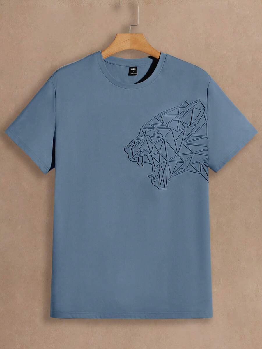 تي شيرت مانفينيتي NXTstreet للرجال بنقشة حيوانية