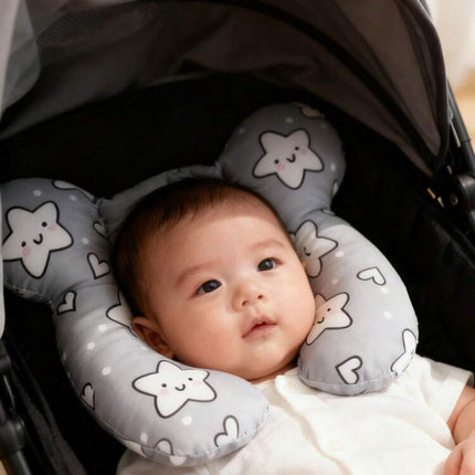 وسادة أطفال من Momscare (قطعة واحدة) بنقوش النجوم والسحب والأشكال الهندسية