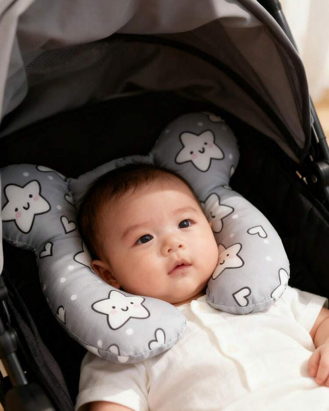 وسادة أطفال من Momscare (قطعة واحدة) بنقوش النجوم والسحب والأشكال الهندسية