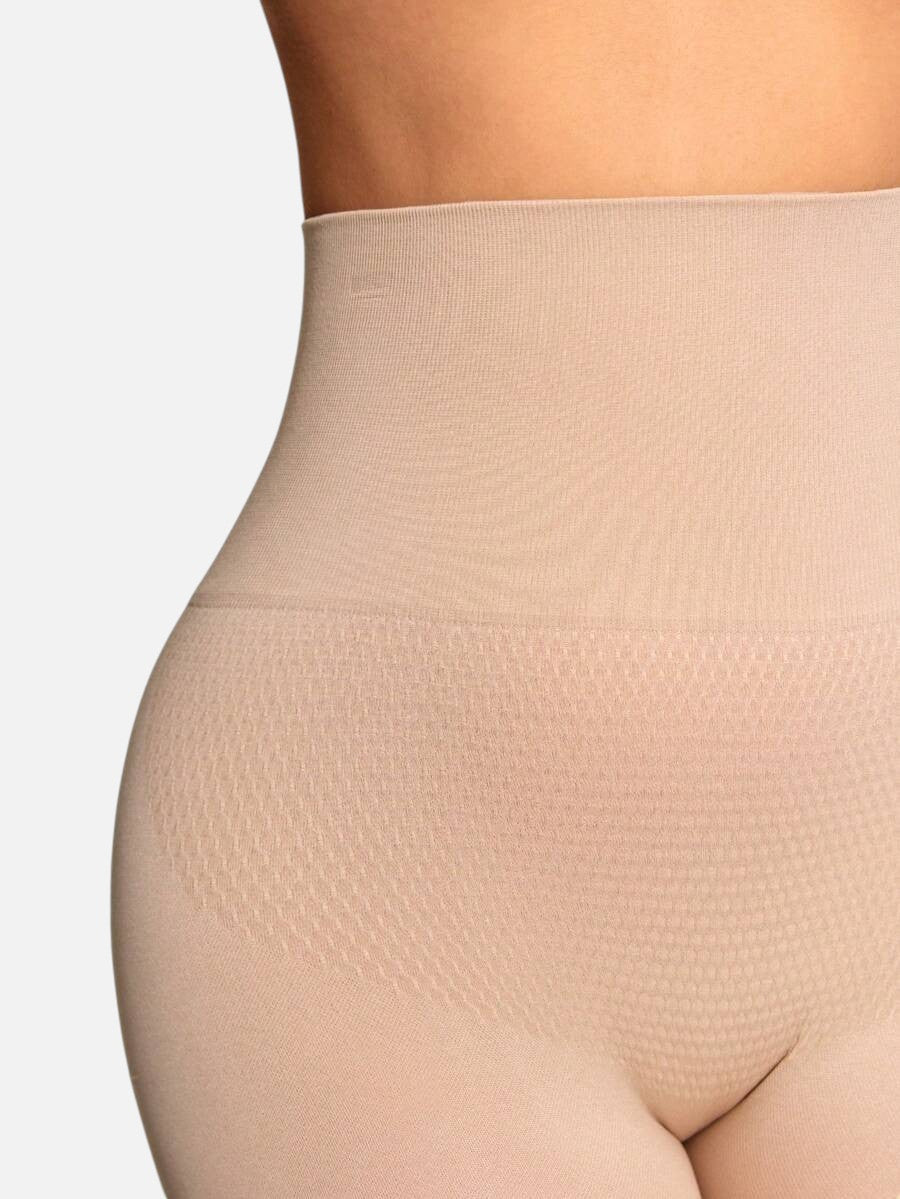شورت شيب وير نسائي عالي الخصر بدون خياطة – مشد للجسم بتصميم مريح