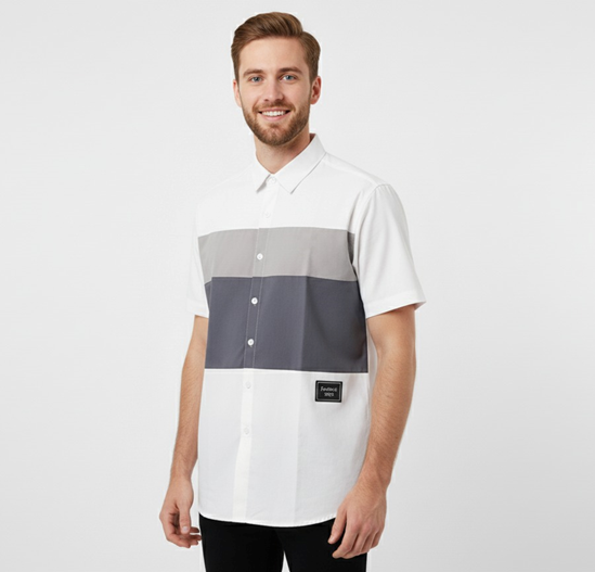 قميص رجالي بأكمام قصيرة من Shein