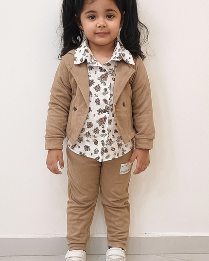 طقم بناتي أنيق من Shein