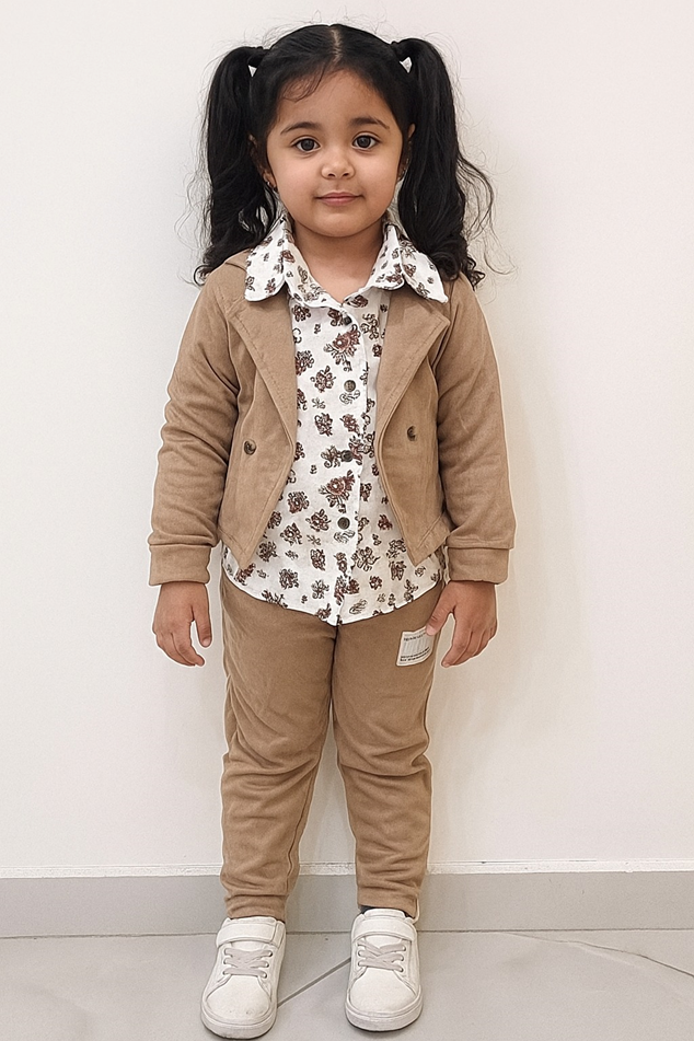 طقم بناتي أنيق من Shein