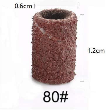 طقم 100 قطعة أربطة صنفرة (#80 جريت) ماكينة أظافر