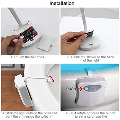 إضاءة LED للمرحاض بجهاز استشعار الحركة
