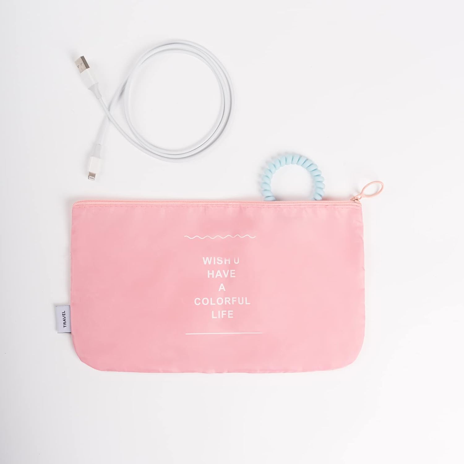 مجموعة أدويتا 6 قطع لتنظيم الحقائب – منظمات سفر عملية باللون الوردي