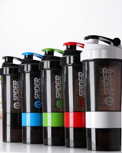 زجاجة خلط بروتين رياضية Giffy سبايدر سعة 500 مل بخامة آمنة وخالية من BPA