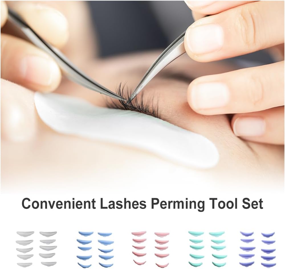 مجموعة مكونة من 5 أزواج من أدوات تجعيد ورفع الرموش