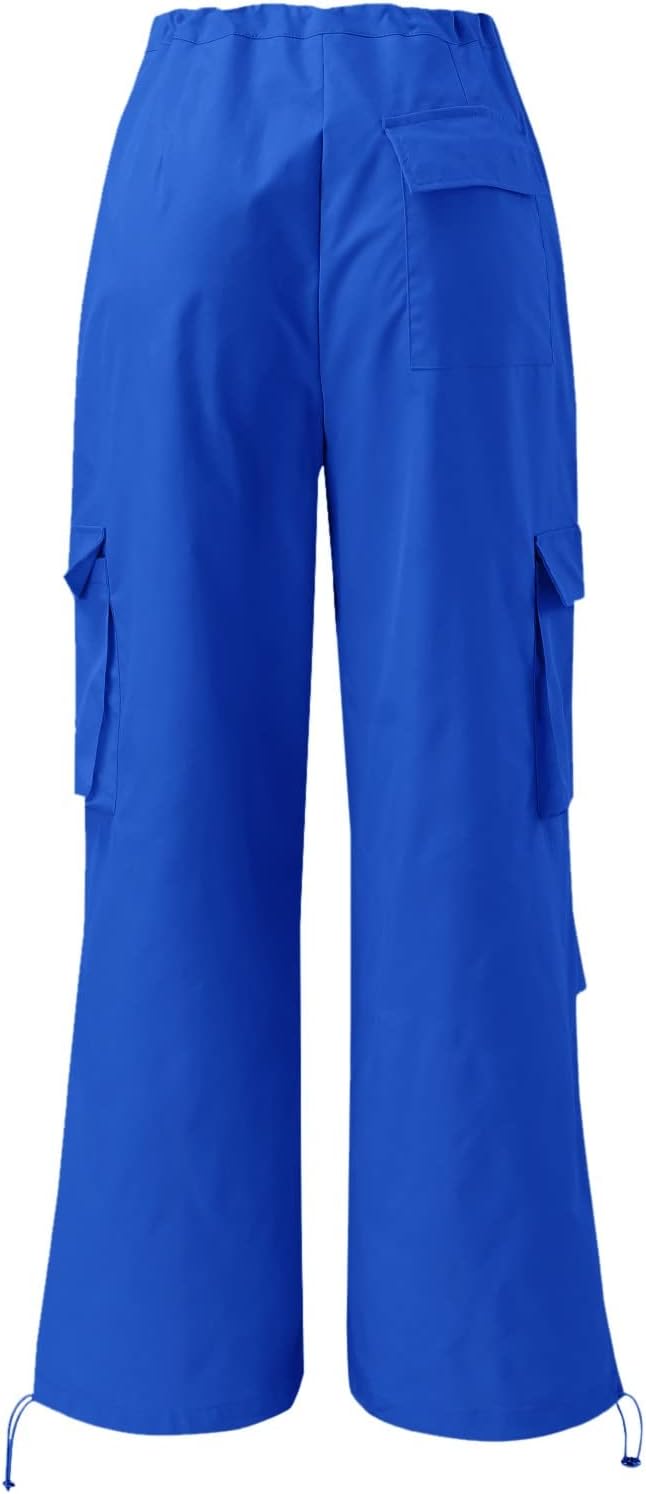 De Moda Women's Cargo Workout Pants with Belt