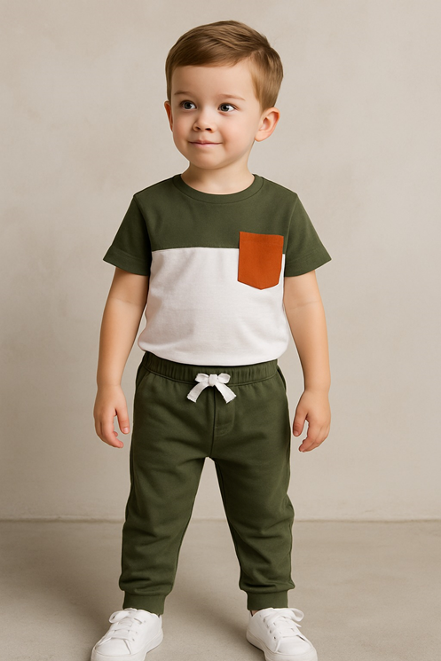 طقم أولادي كاجوال من Shein