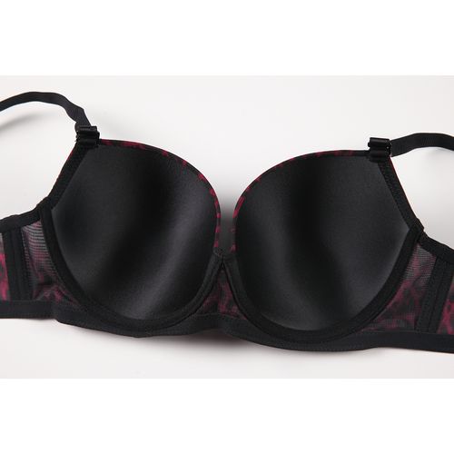 حمالة صدر مبطنة مريحة  بنقشة جلد النمر