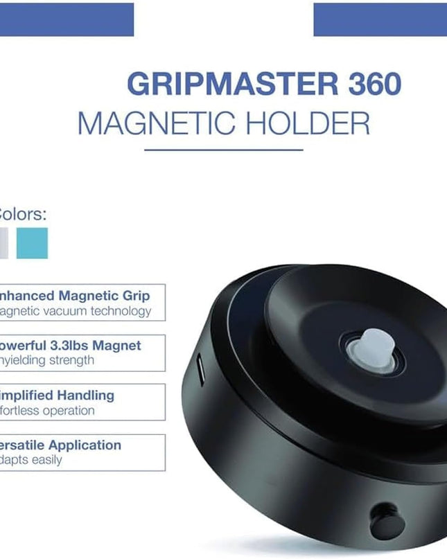 حامل هاتف محمول مغناطيسي للسيارة مزود بقاعدة شفط فائقة الثبات مع دوران 360 درجة