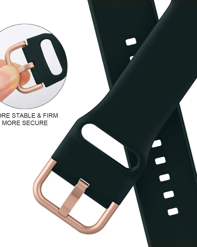 سوار رياضي سيليكون متوافق مع ساعات Apple Watch مقاس 38/40 مم – مريح ومقاوم للماء