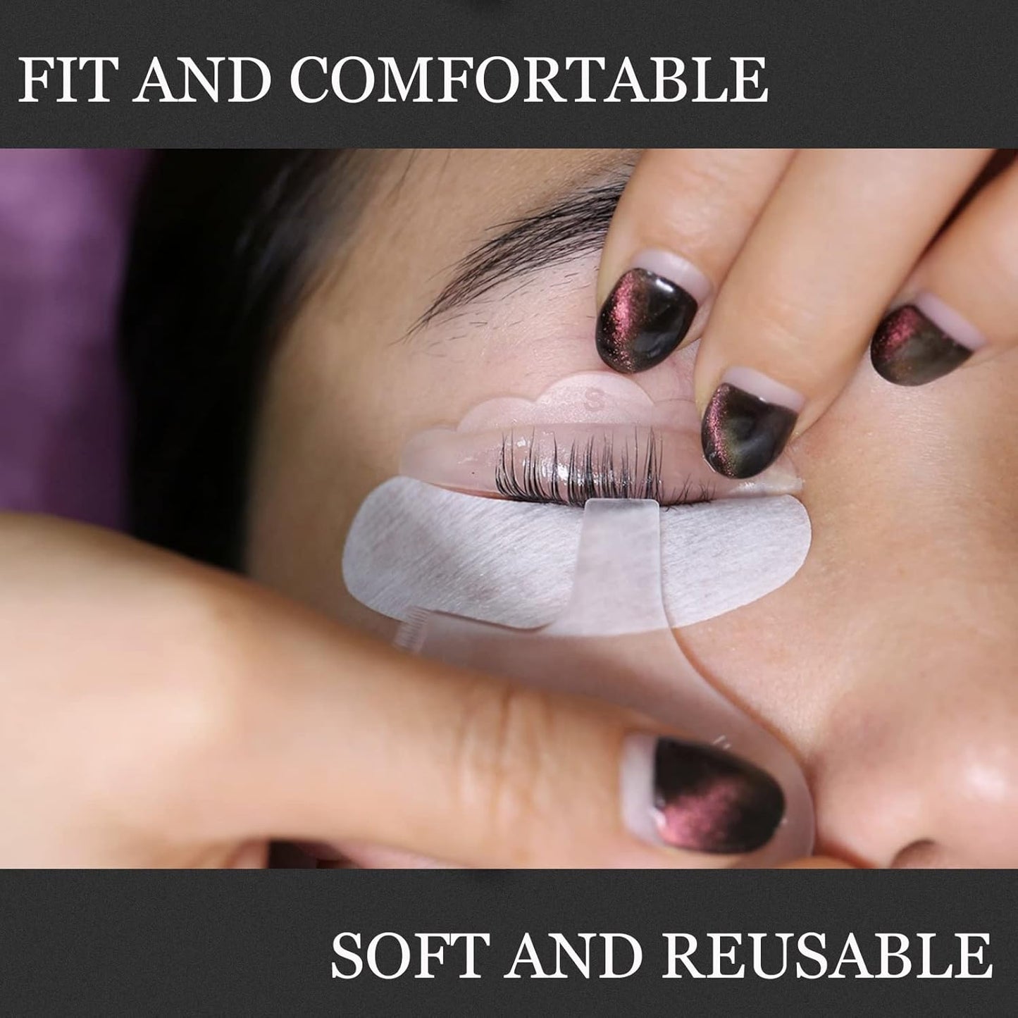 طقم ألواح سيليكون لرفع الرموش Libeauty – 6 قطع قابلة لإعادة الاستخدام