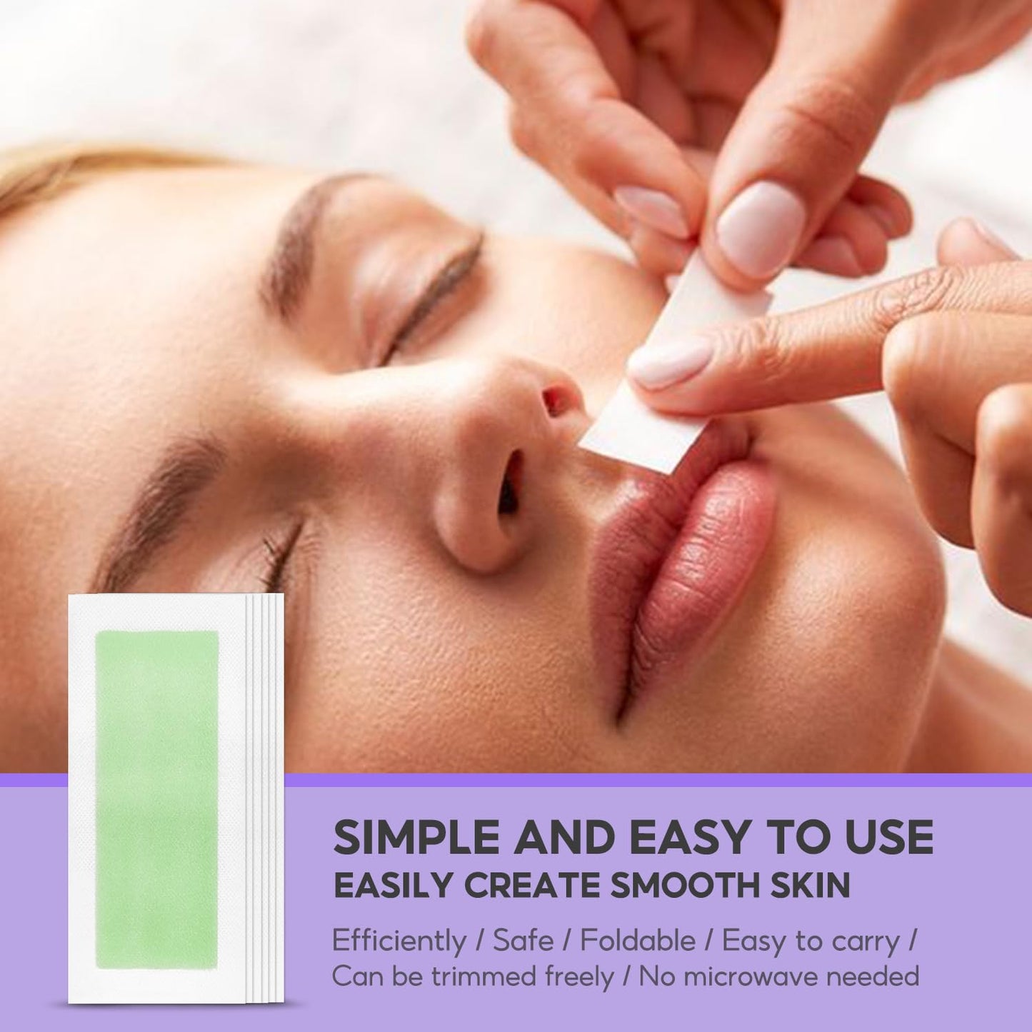 شرائح شمع سوماكس لإزالة شعر الجسم، 72 قطعة