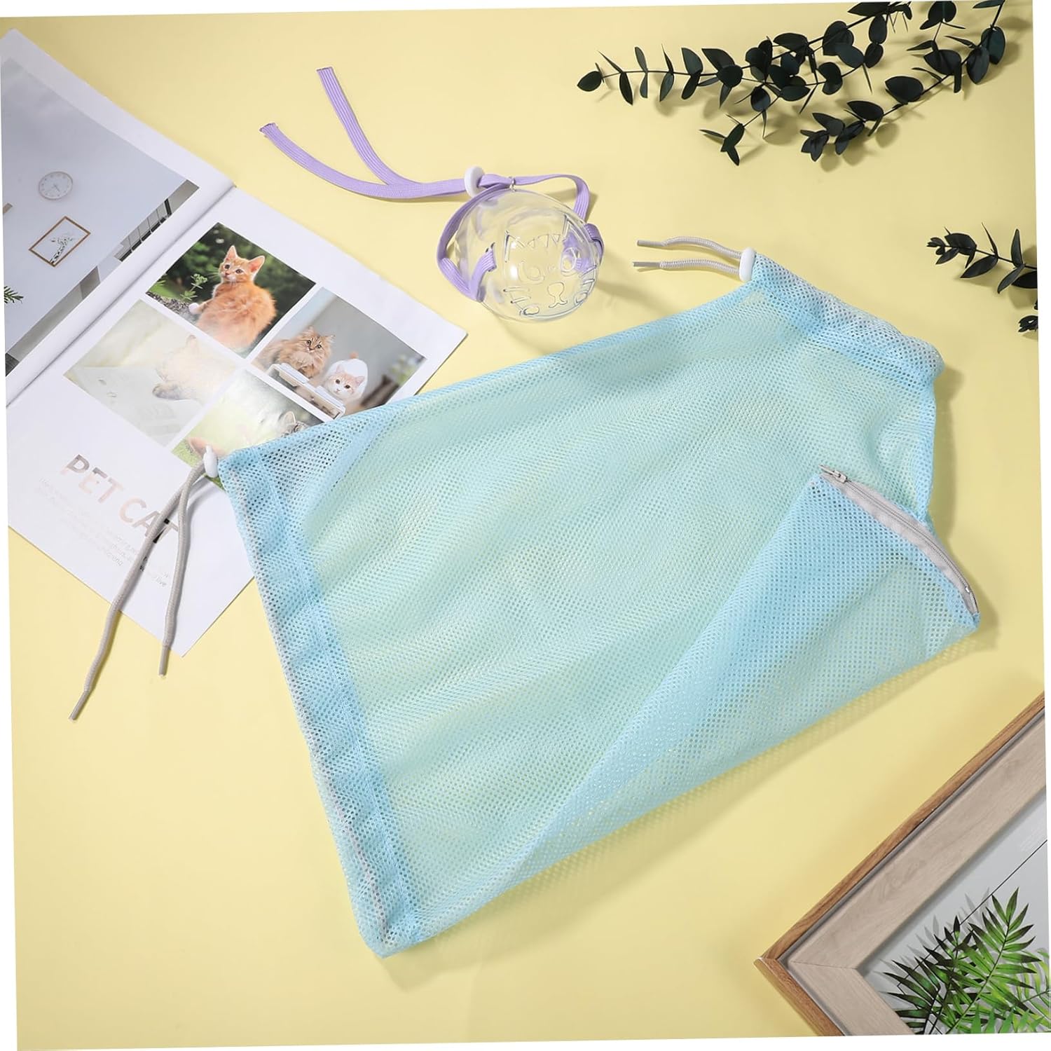 FOMIYES Cat Shower Bag Washing Cat Bag Pet Polyester