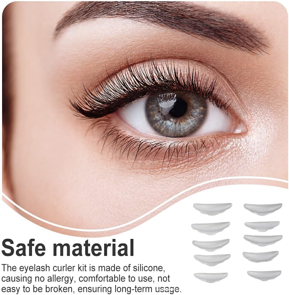 مجموعة مكونة من 5 أزواج من أدوات تجعيد ورفع الرموش