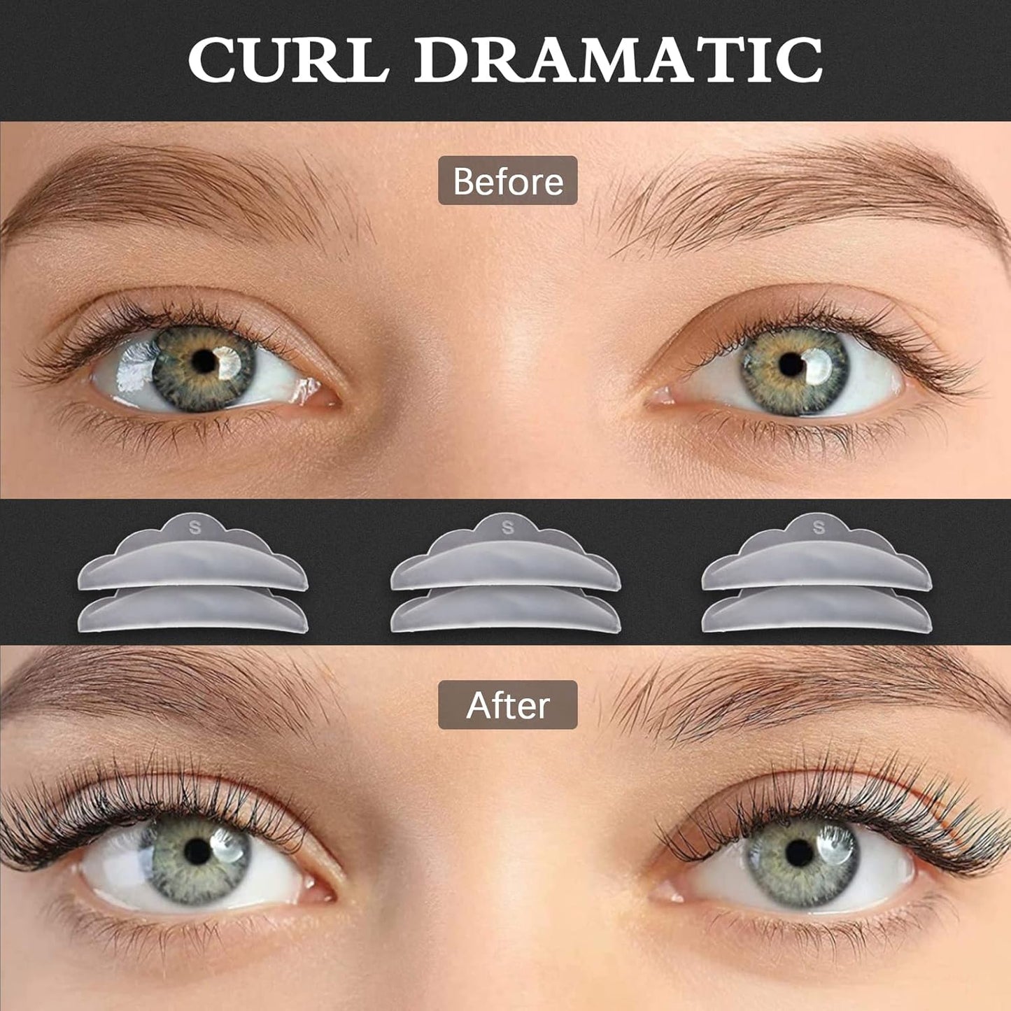 طقم ألواح سيليكون لرفع الرموش Libeauty – 6 قطع قابلة لإعادة الاستخدام