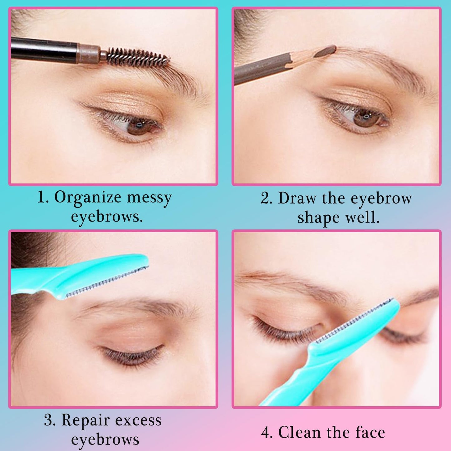 مجموعة شفرات حلاقة لإزالة شعر الوجه (12 قطعة)