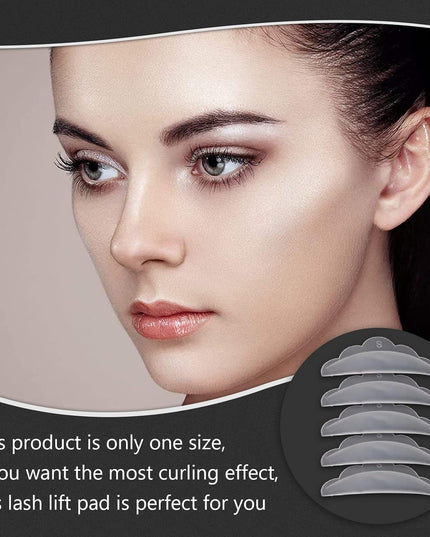 طقم ألواح سيليكون لرفع الرموش Libeauty – 6 قطع قابلة لإعادة الاستخدام