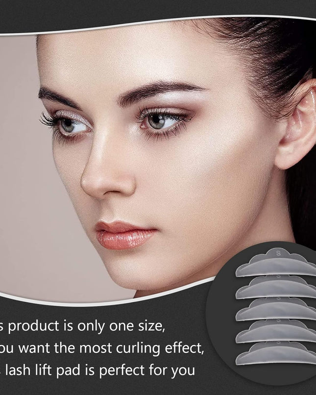 طقم ألواح سيليكون لرفع الرموش Libeauty – 6 قطع قابلة لإعادة الاستخدام