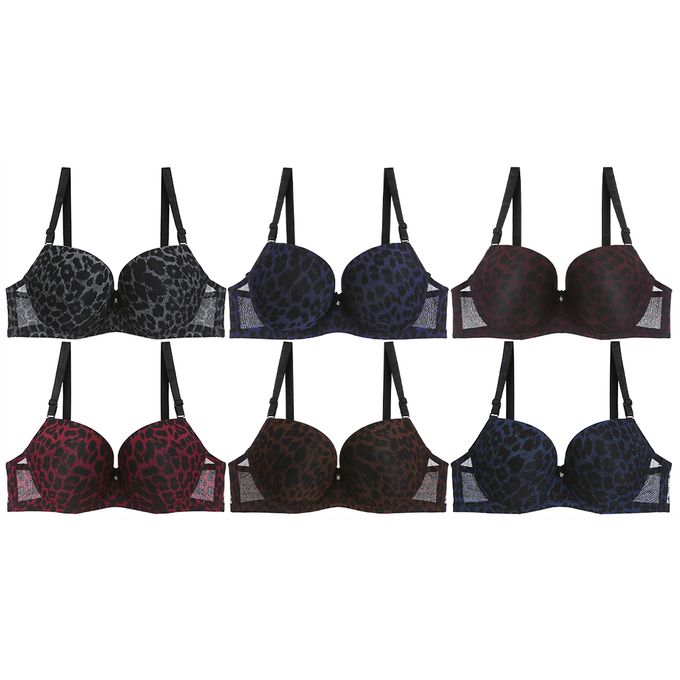 حمالة صدر مبطنة مريحة  بنقشة جلد النمر