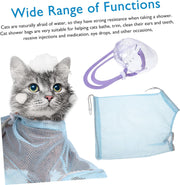 FOMIYES Cat Shower Bag Washing Cat Bag Pet Polyester