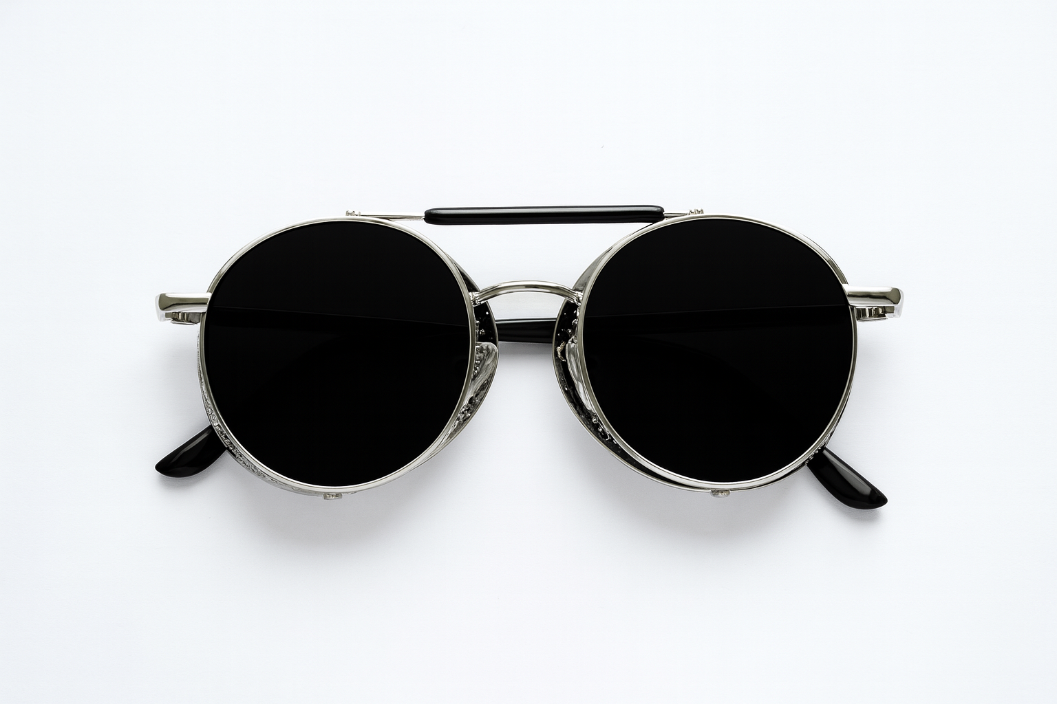 نظارة شمسية معدنية ستيم بونكر (Steampunk Sunglasses)