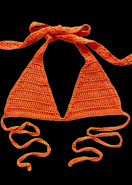 بيكيني علوي من الكروشيه من سويم مود للشاطئ الصيفي