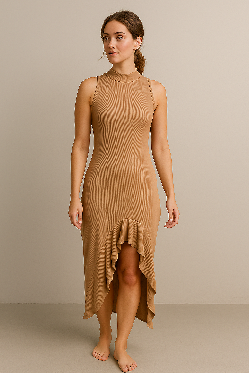 Elegant Solid Color Summer Dress for Women, Summer Clothes, Beachwear for Women