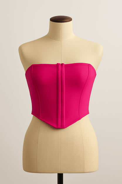 بلوزة قصيرة بلون ساده من ROMWE Grunge Punk Y2K بتصميم حاشية منقسمة للنساء