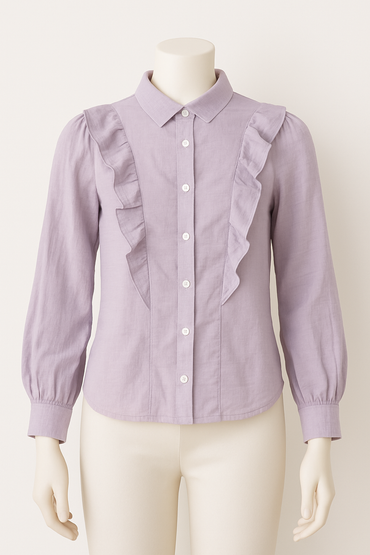 بلوزة نسائي كاجوال فضفاضة بأكمام طويلة من ديزي