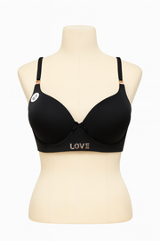 Simple solid color bras, padded bras, full cup