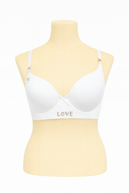 حمالة صدر مبطنة  بتصميم LOVE