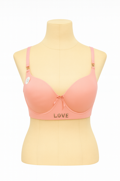 حمالة صدر مبطنة  بتصميم LOVE