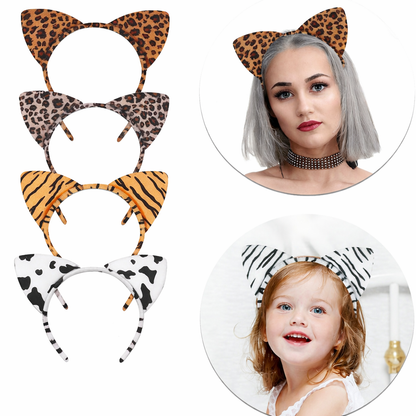 4 قطع توكة  رأس أذن القط للهالوين