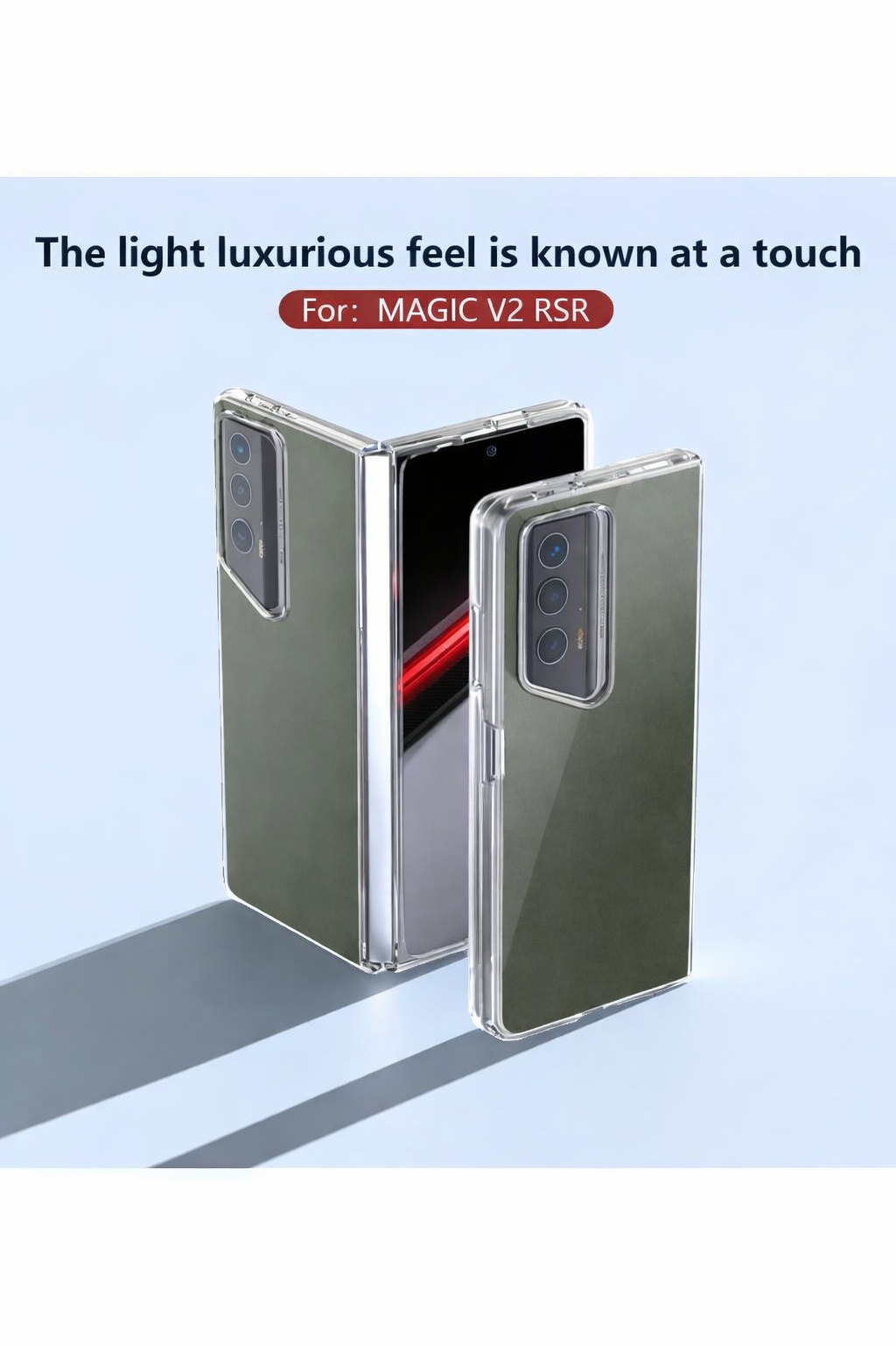 جراب حماية شفاف لهاتف (Magic V2 RSR (Honorمن Shein