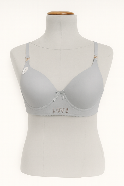 حمالة صدر مبطنة  بتصميم LOVE
