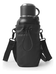 حقيبة رياضية للتدريب مع حامل زجاجات مغناطيسي أسود عادي