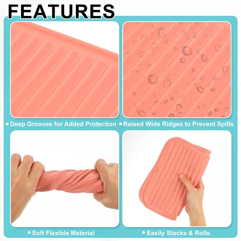سجادة تجفيف الأطباق المصنوعة من السيليكون المقاومة للحرارة والمضادة للانزلاق والمتينة من Unique Bargains