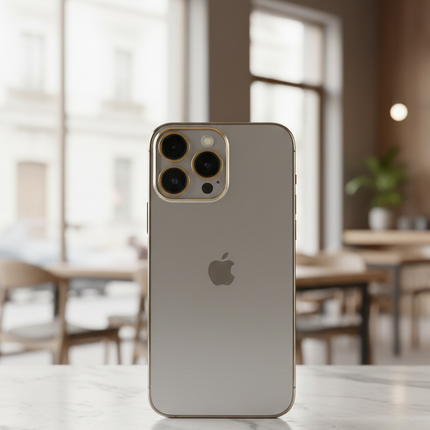 جراب موبايل iPhone15 Pro Max (تصميم شفاف بإطار معدني) من Shein