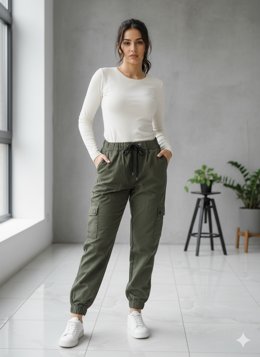 بنطلون كارجو كاجوال من Shein