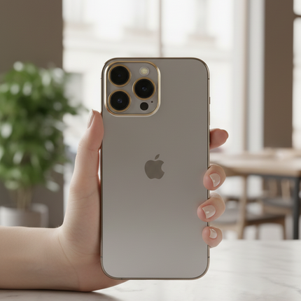 جراب موبايل iPhone15 Pro Max (تصميم شفاف بإطار معدني) من Shein
