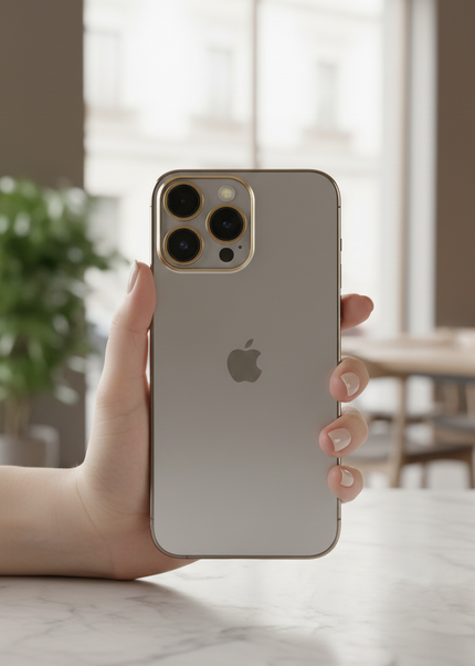 جراب موبايل iPhone15 Pro Max (تصميم شفاف بإطار معدني) من Shein