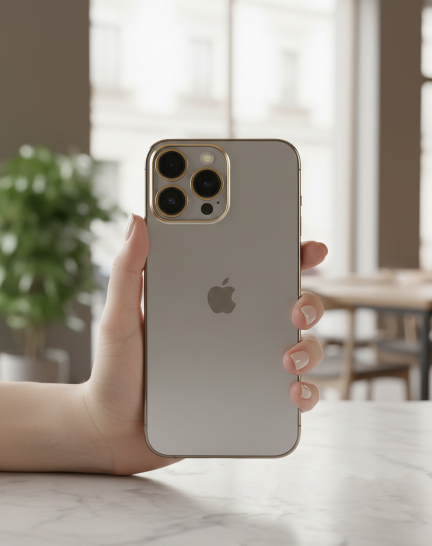 جراب موبايل iPhone15 Pro Max (تصميم شفاف بإطار معدني) من Shein